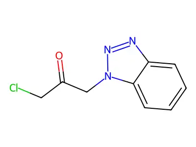 1-Benzotriazol-1-yl-3-chloropropan-2-one structure