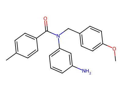 N-(3-aminophenyl)-N-[(4-methoxyphenyl)methyl]-4-methylbenzamide structure