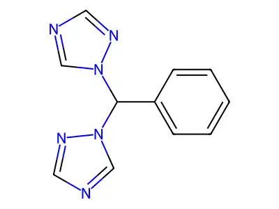 1-[Phenyl(1H-1,2,4-triazol-1-yl)methyl]-1H-1,2,4-triazole structure