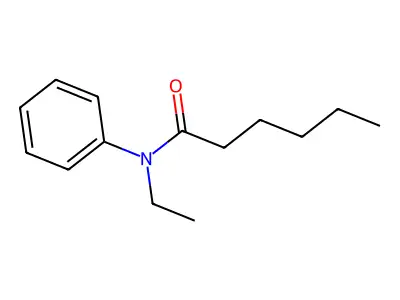 Hexanamide, N-ethyl-N-phenyl- structure