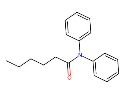 N,N-diphenylhexanamide structure