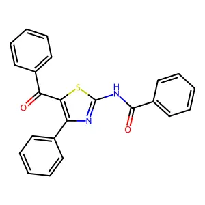N-(5-benzoyl-4-phenyl-1,3-thiazol-2-yl)benzamide structure