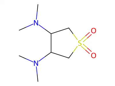 3,4-Bis(dimethylamino)thiolane-1,1-dione structure