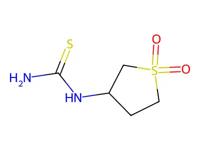 (1,1-Dioxo-1lambda6-thiolan-3-yl)thiourea structure