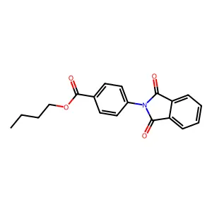 butyl 4-(1,3-dioxo-1,3-dihydro-2H-isoindol-2-yl)benzoate structure