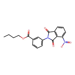 Butyl 3-(4-nitro-1,3-dioxoisoindol-2-yl)benzoate structure