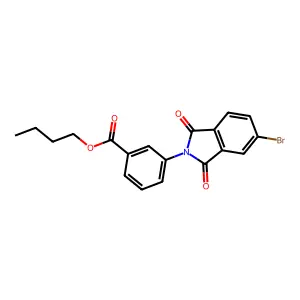 Butyl 3-(5-bromo-1,3-dioxoisoindol-2-yl)benzoate structure