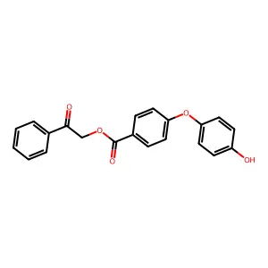 2-Oxo-2-phenylethyl 4-(4-hydroxyphenoxy)benzoate structure