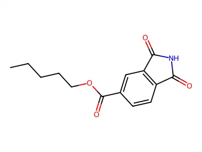 pentyl 1,3-dioxo-2,3-dihydro-1H-isoindole-5-carboxylate structure