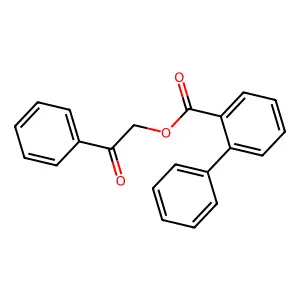 Phenacyl 2-phenylbenzoate structure