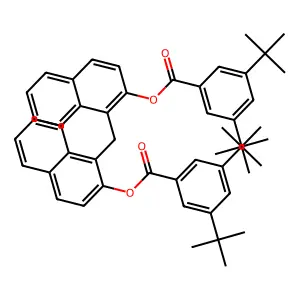 Bis[2-(3,5-di-tert-butylbenzoyloxy)-1-naphthyl]methane structure