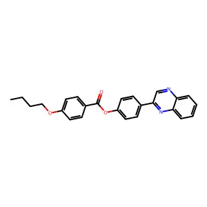 (4-Quinoxalin-2-ylphenyl) 4-butoxybenzoate structure