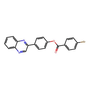 4-(Quinoxalin-2-yl)phenyl 4-bromobenzoate structure