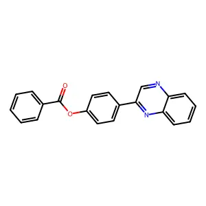 (4-Quinoxalin-2-ylphenyl) benzoate structure