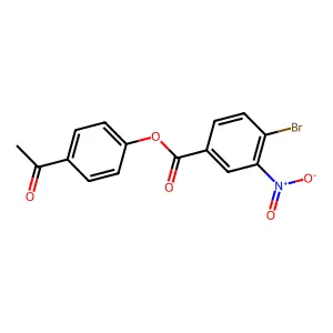 4-Acetylphenyl 4-bromo-3-nitrobenzoate structure