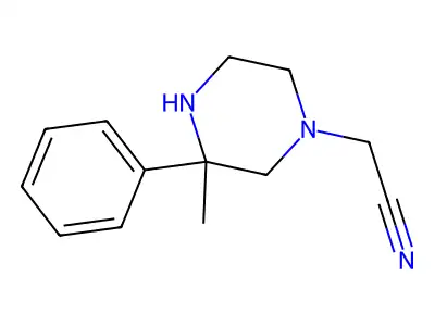 2-(3-Methyl-3-phenylpiperazin-1-yl)acetonitrile structure