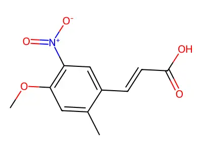 3-(4-Methoxy-2-methyl-5-nitrophenyl)prop-2-enoic acid structure
