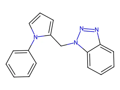 1-[(1-Phenyl-1H-pyrrol-2-yl)methyl]-1H-1,2,3-benzotriazole structure