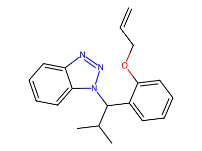 1-{2-Methyl-1-[2-(prop-2-en-1-yloxy)phenyl]propyl}-1H-1,2,3-benzotriazole structure