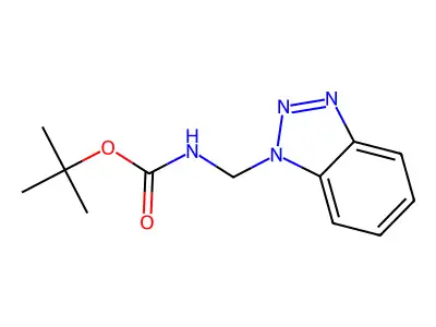 Tert-butyl N-(benzotriazol-1-ylmethyl)carbamate structure