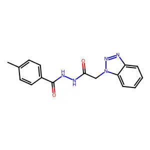 N'-[2-(1H-1,2,3-Benzotriazol-1-yl)acetyl]-4-methylbenzohydrazide structure