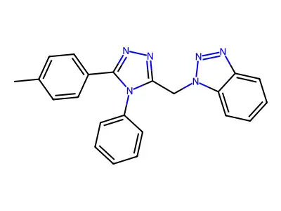 1-[[5-(4-Methylphenyl)-4-phenyl-1,2,4-triazol-3-yl]methyl]benzotriazole structure