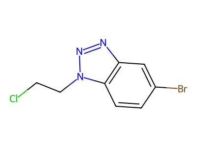 5-Bromo-1-(2-chloroethyl)-1H-1,2,3-benzotriazole structure