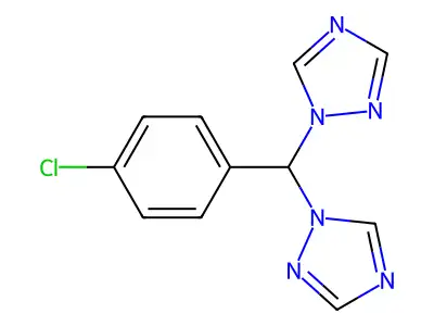 1-[(4-Chlorophenyl)(1H-1,2,4-triazol-1-yl)methyl]-1H-1,2,4-triazole structure