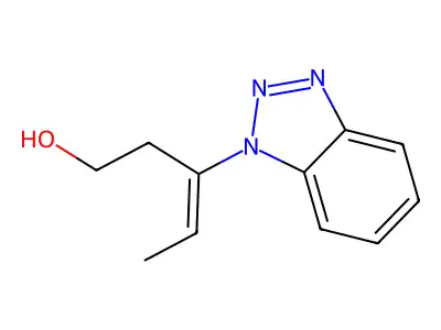 I(3)-Ethylidene-1H-benzotriazole-1-propanol structure