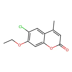 6-chloro-7-ethoxy-4-methyl-2H-chromen-2-one structure