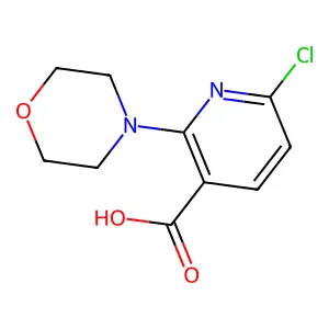 6-Chloro-2-morpholinonicotinic acid structure