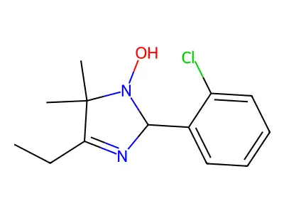 2-(2-chlorophenyl)-4-ethyl-5,5-dimethyl-2,5-dihydro-1H-imidazol-1-ol structure