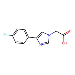 2-[4-(4-fluorophenyl)-1H-imidazol-1-yl]acetic acid structure