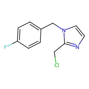 2-(chloromethyl)-1-(4-fluorobenzyl)-1H-imidazole structure