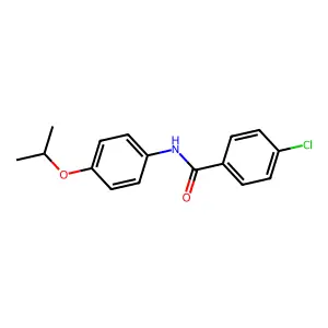 4-chloro-N-(4-propan-2-yloxyphenyl)benzamide structure