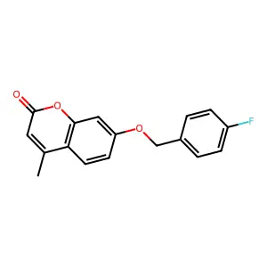 7-[(4-Fluorophenyl)methoxy]-4-methylchromen-2-one structure