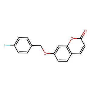 7-((4-fluorobenzyl)oxy)-2H-chromen-2-one structure