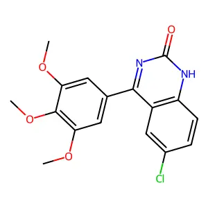 6-chloro-4-(3,4,5-trimethoxyphenyl)quinazolin-2(1H)-one structure