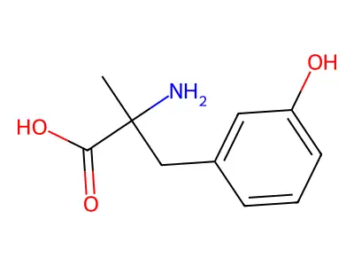 α-甲基间酪氨酸 structure