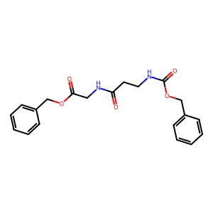 (3-Benzyloxycarbonylaminopropionylamino)acetic acid, benzyl ester structure