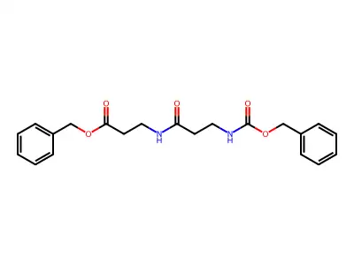 Carbobenzyloxy-beta-alanyl-beta-alanine benzyl ester structure