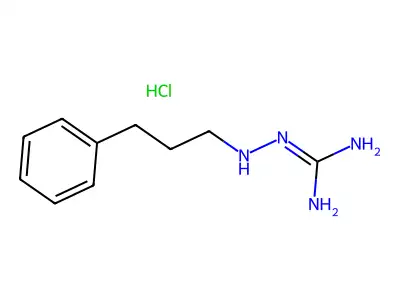 1-(3-Phenylpropylamino)guanidine hydrochloride structure