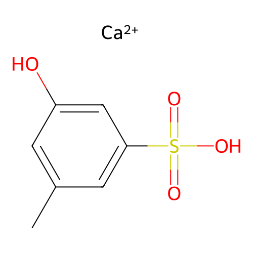 Calcium bis(hydroxytoluenesulphonate) structure