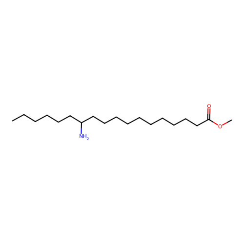 Octadecanoic acid, 12-amino-, methyl ester structure