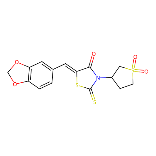 C15H13NO5S3 structure