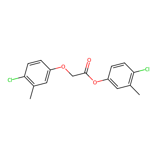 4-Chloro-3-methylphenyl (4-chloro-3-methylphenoxy)acetate structure