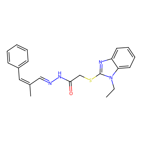C21H22N4OS structure