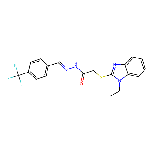 C19H17F3N4OS structure