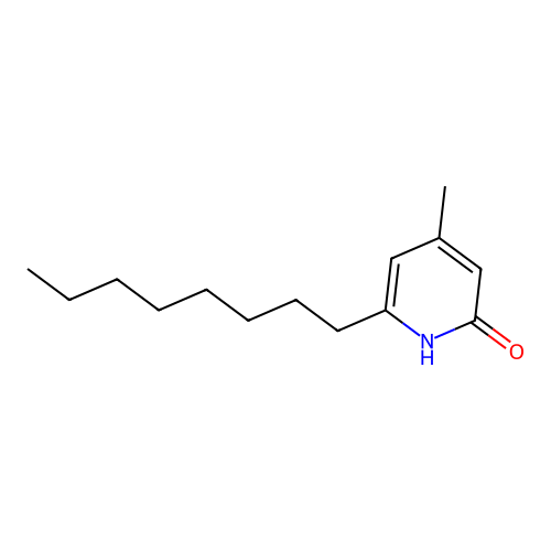 4-Methyl-6-octyl-2(1H)-pyridinone structure