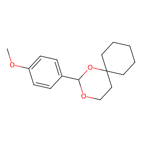 2-(4-Methoxyphenyl)-1,3-dioxaspiro[5.5]undecane structure
